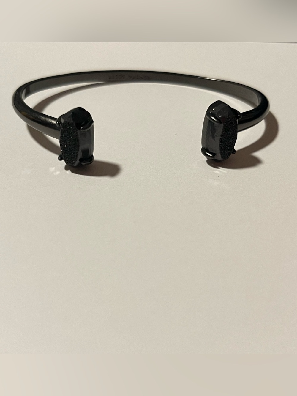 Kendra Scott Black Druzy Open Cuff Bracelet